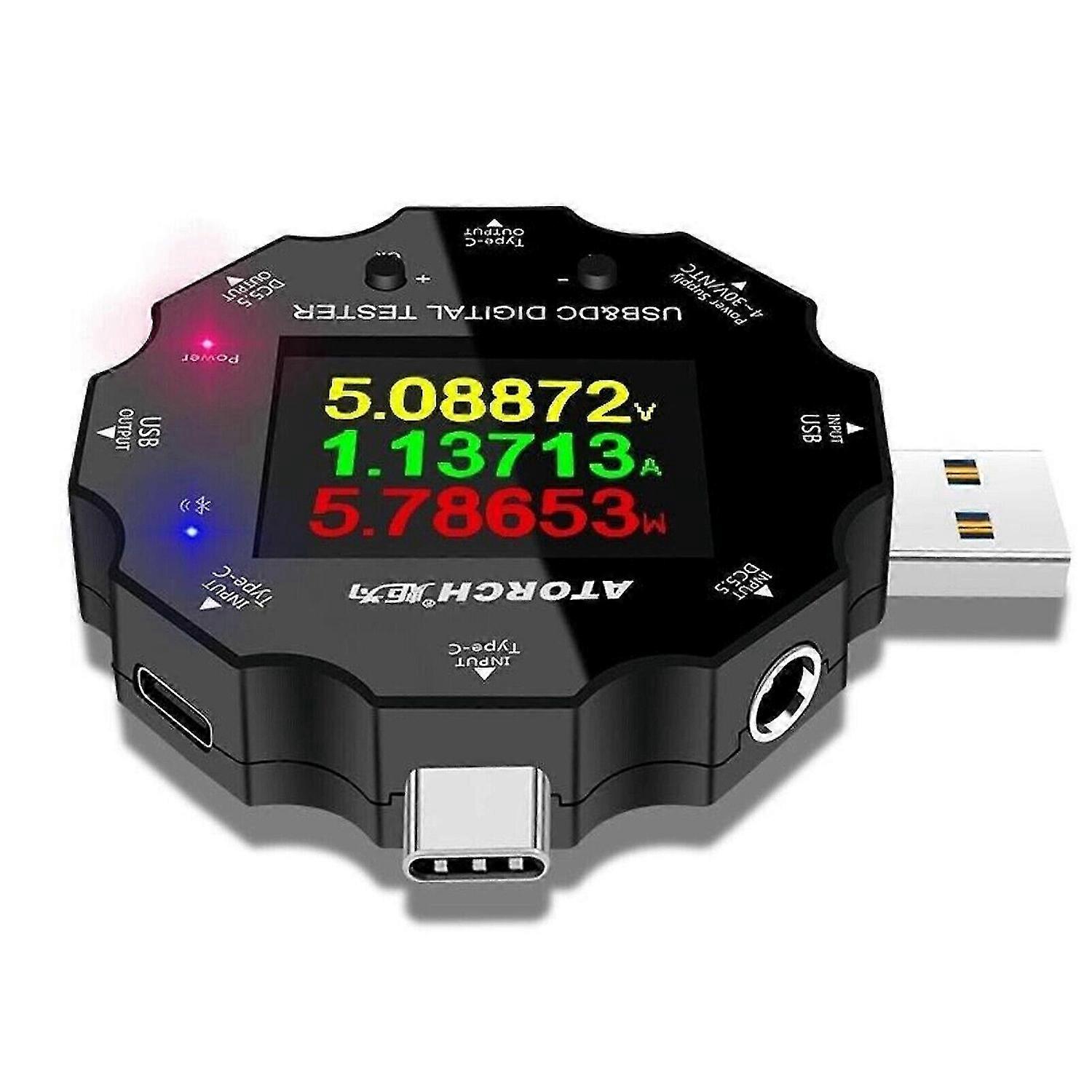 DC Digital Voltmeter Tester Power Bank Charger Protocol Trigger USB 3.0 Type-C FT
