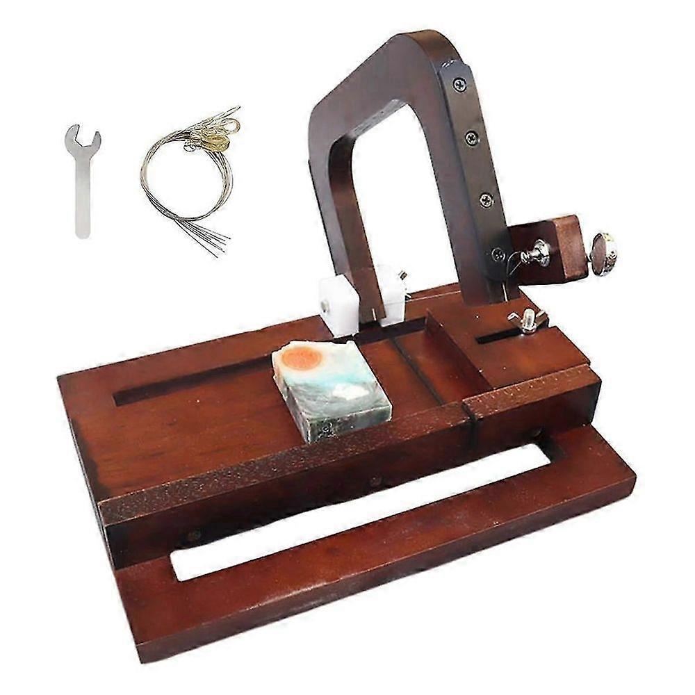 Wooden Soap Cutter, Wire Slicer Cutting Tool with Size Scale for Handmade Soap Loaf Cheese Butter C jn