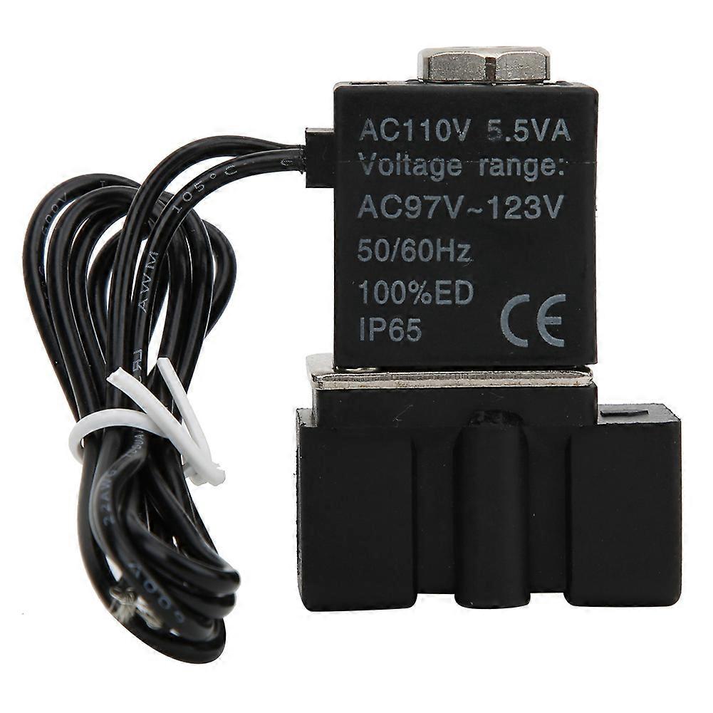 استجابة سريعة البلاستيك الكهربائية الوحيد صمام 110V 2 موقف 2 طريقة زيت الماء الهواء