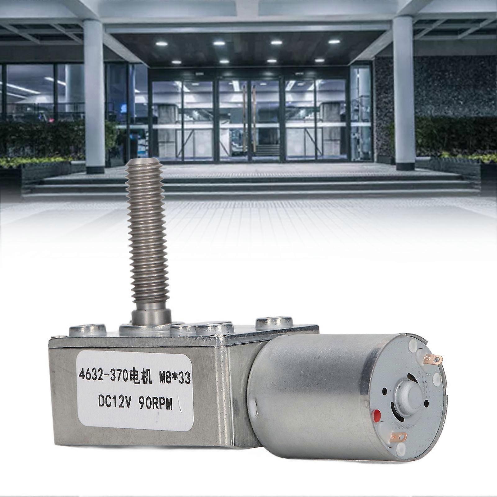 ΣΥΝΕΧΗΣ μηχανή μείωσης 4632-370 90RPM M8 X 33mm χαμηλού θορύβου υψηλής ακρίβειας σκουληκιών συνδεδεμένη μηχανή DC12V