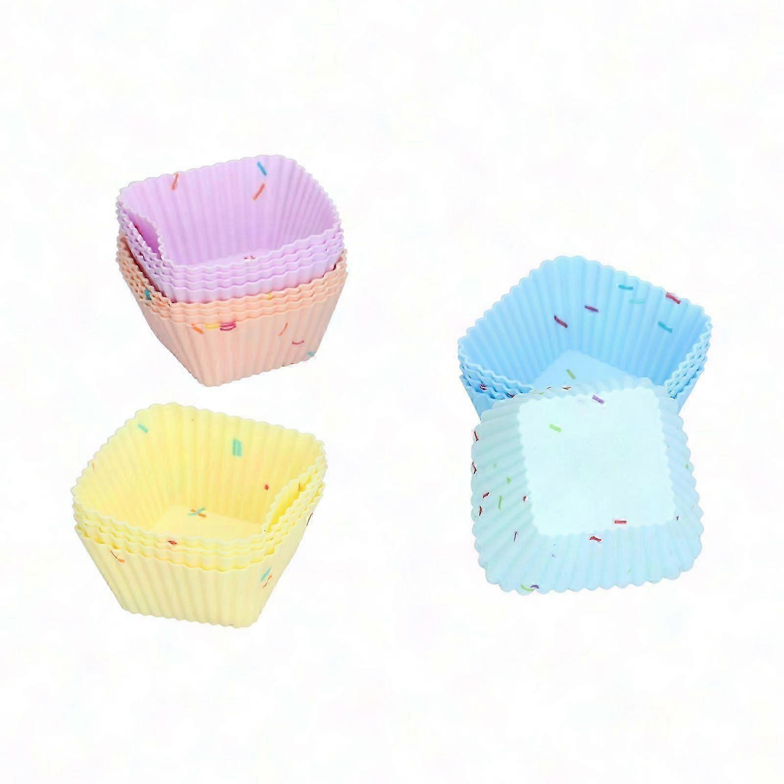 20pcs Silicone Cupcake Molds for Baking Use