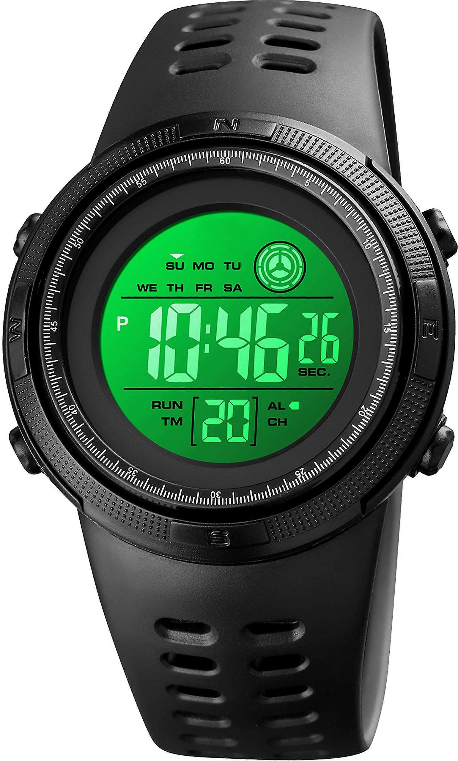 Digital Watch for Boys Waterproof LED Sports Watch with Alarm Timer Stopwatch Date Function for Kids Teens Black and White