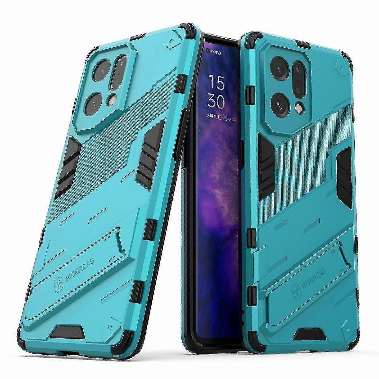 For Oppo Find X5 Well-protected Anti-scratch Hard Pc + Soft Tpu Cell Phone Case Kickstand Cover Sz