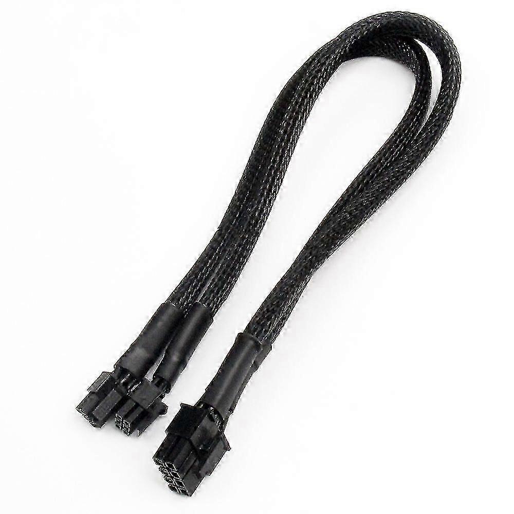 Dual Mini 6 Pin To 8 Pin Pci Express Video Card Power Adapter Sleeved Cable For Pro Tower/power G5