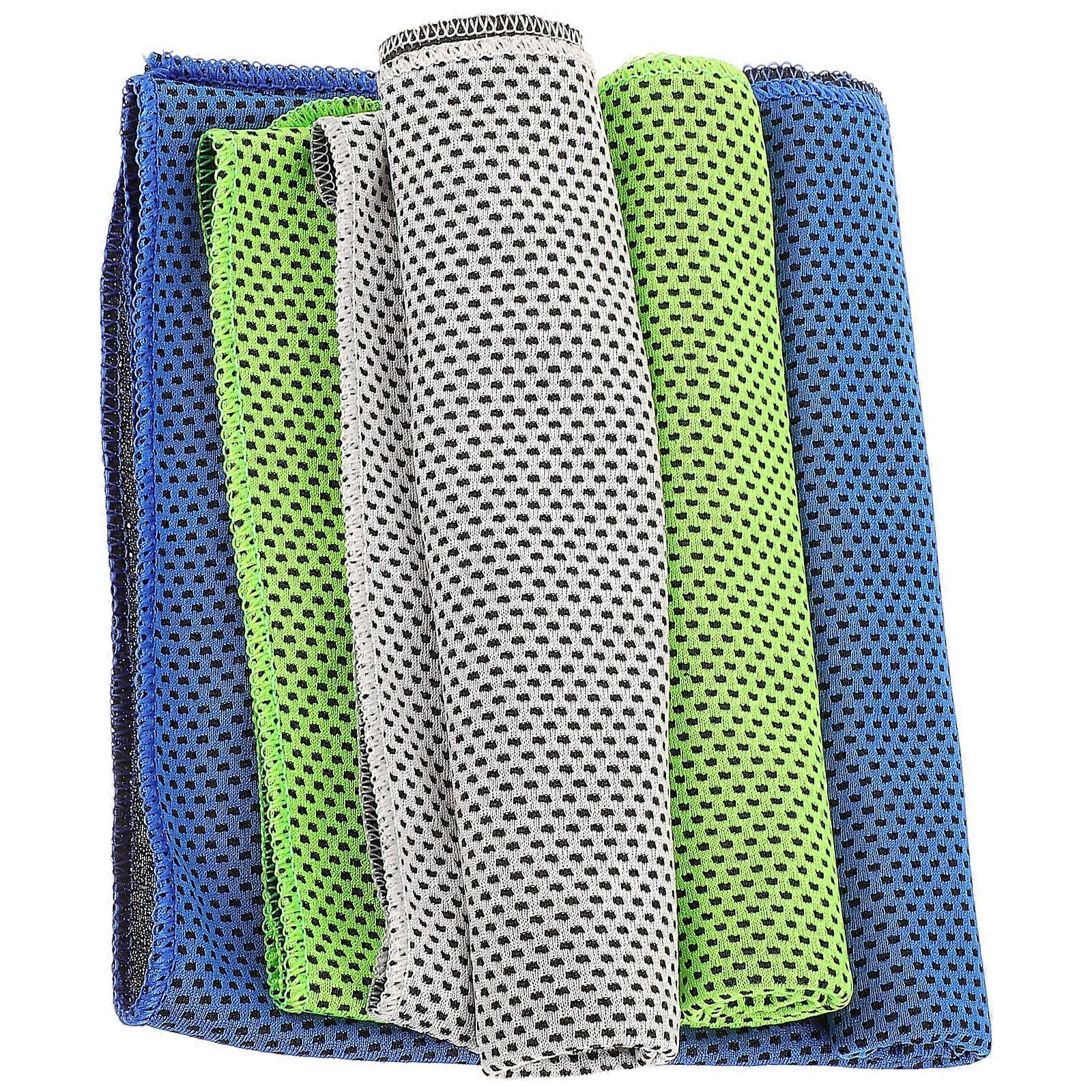 Portable Quick Dry Travel Towel for Gym Workout and Cleaning in Assorted Color Polyester 3Pcs
