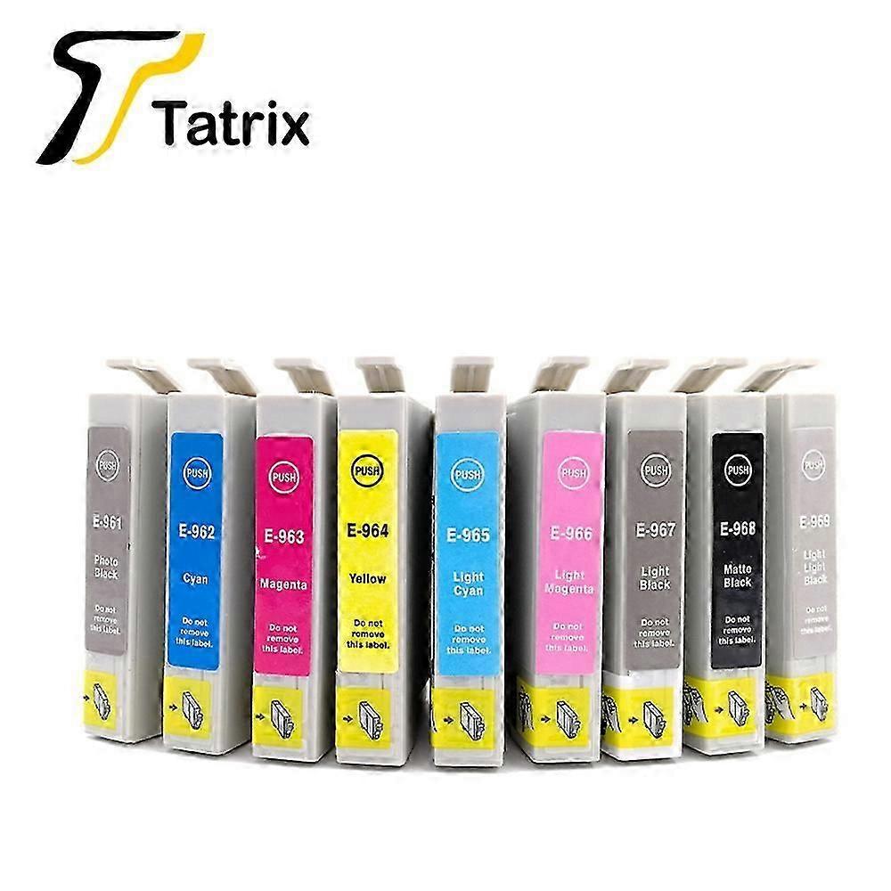 Συμβατό με Tatrix για Epson T0961 T0962 T0963 T0964 T0965 T0966 T0967 T0968 T0969 Μελάνι κατάλληλο για Epson Photo R2880-M