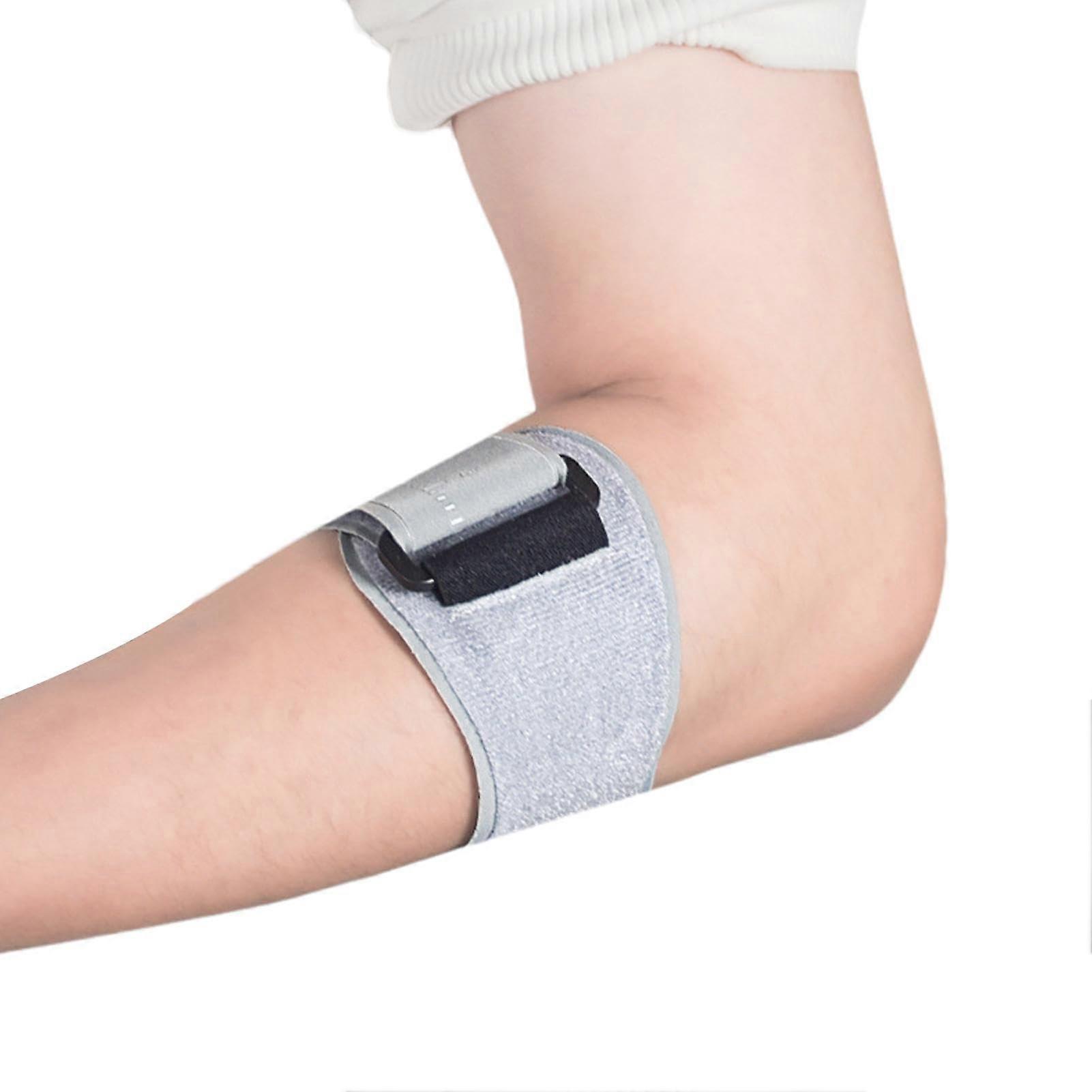 Elbow Compression Sleeve For Tennis Elbow - Unisex Gray Elbow Support