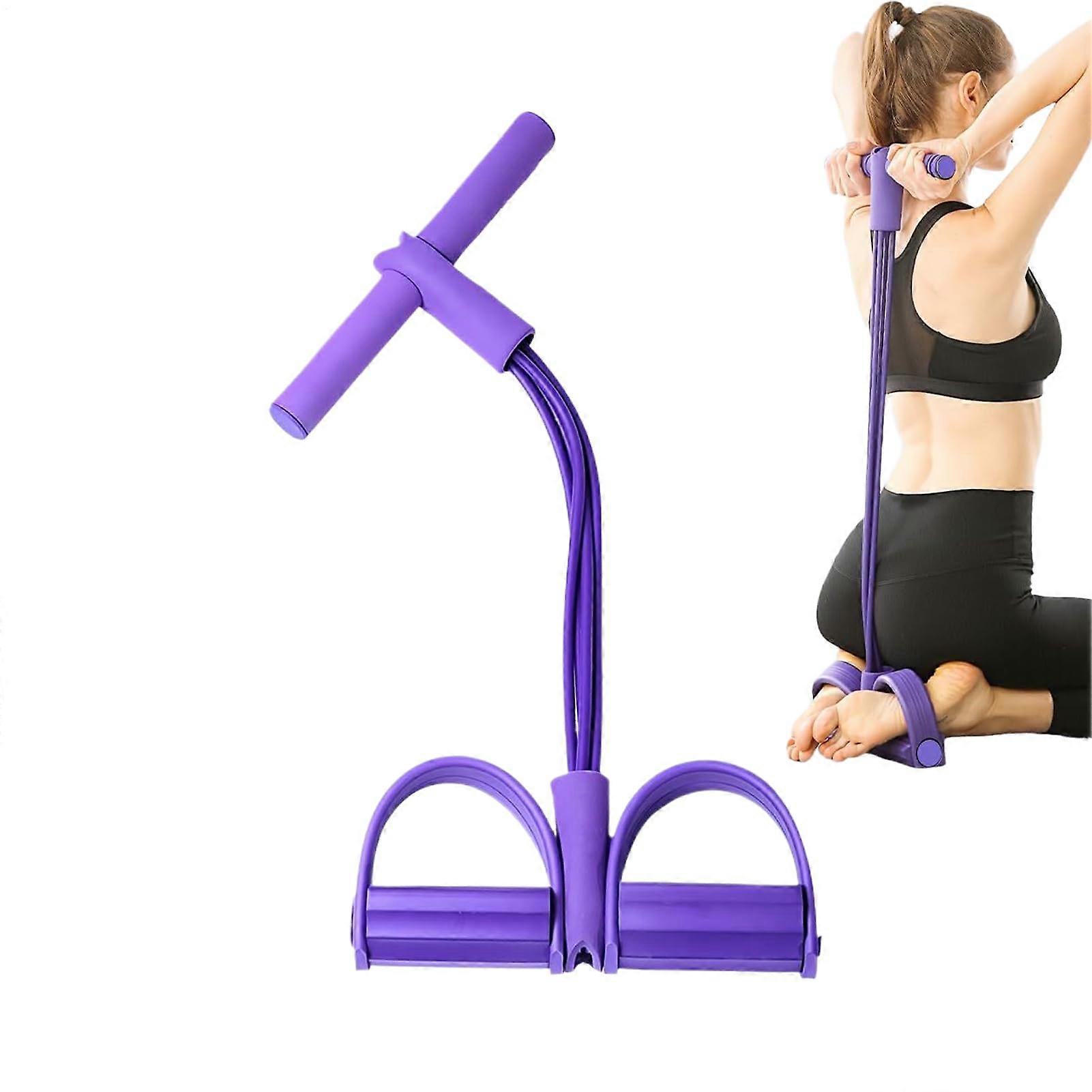 Resistance Band, 4-Way Tube Pedal Training Band With Handles For Home Workouts And Full-Body Training
