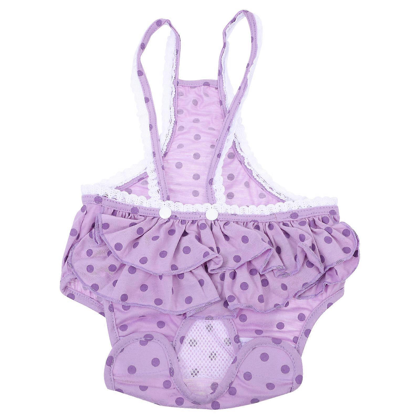 Purple Cotton Dog Diapers for Pets Effectively Prevent Mating and from Damage 1pc