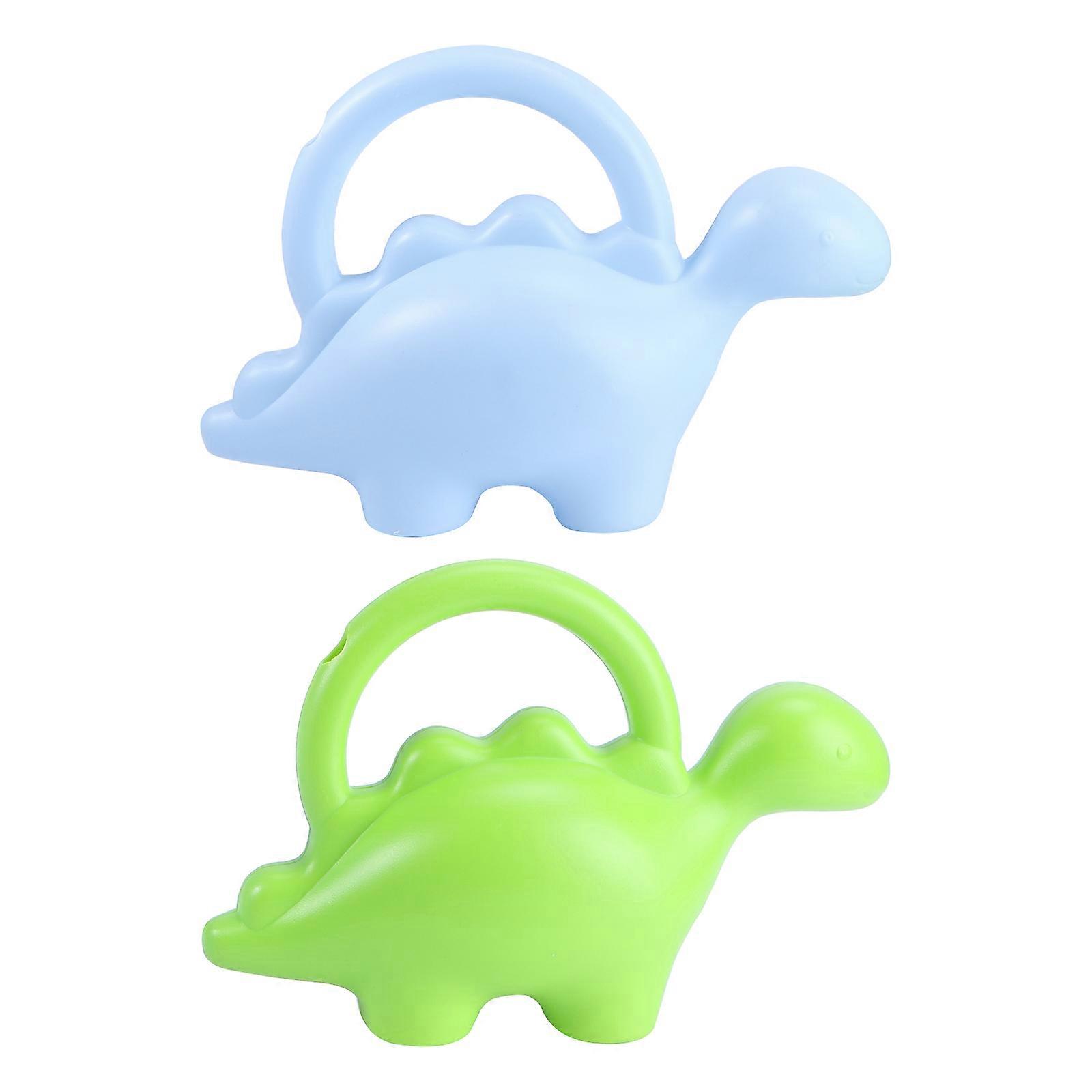 2pcs Creative Watering Tins for Kids Pots Green Blue