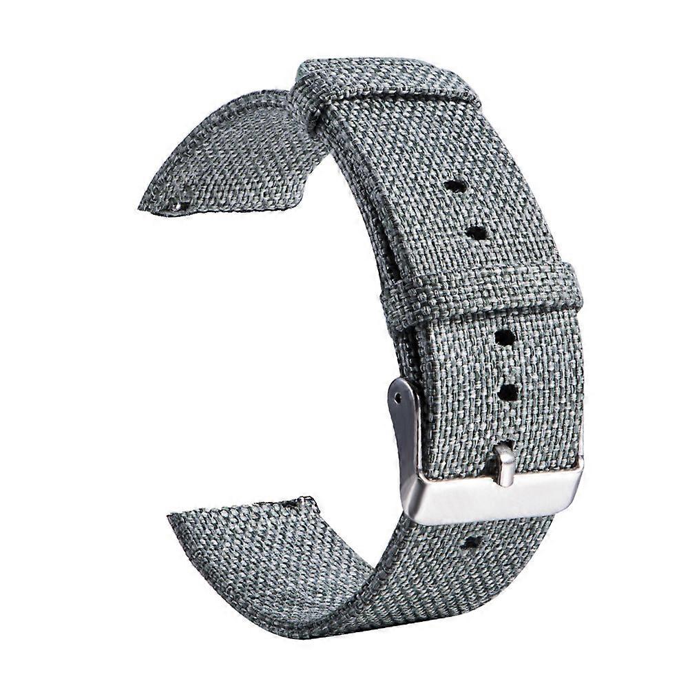 Green Nylon Canvas Watch Band Compatible with Smartwatch 42mm Durable Comfortable Easy to Install