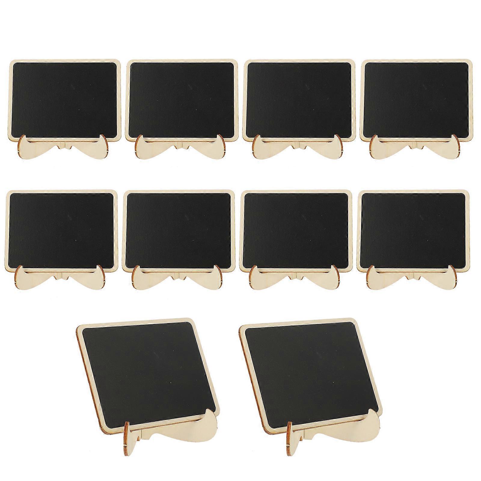 Chalkboard Sign Set with Bases – Erasable Message Boards for Home, Office, Party, Wedding & Buffet Displays – Easy to Use