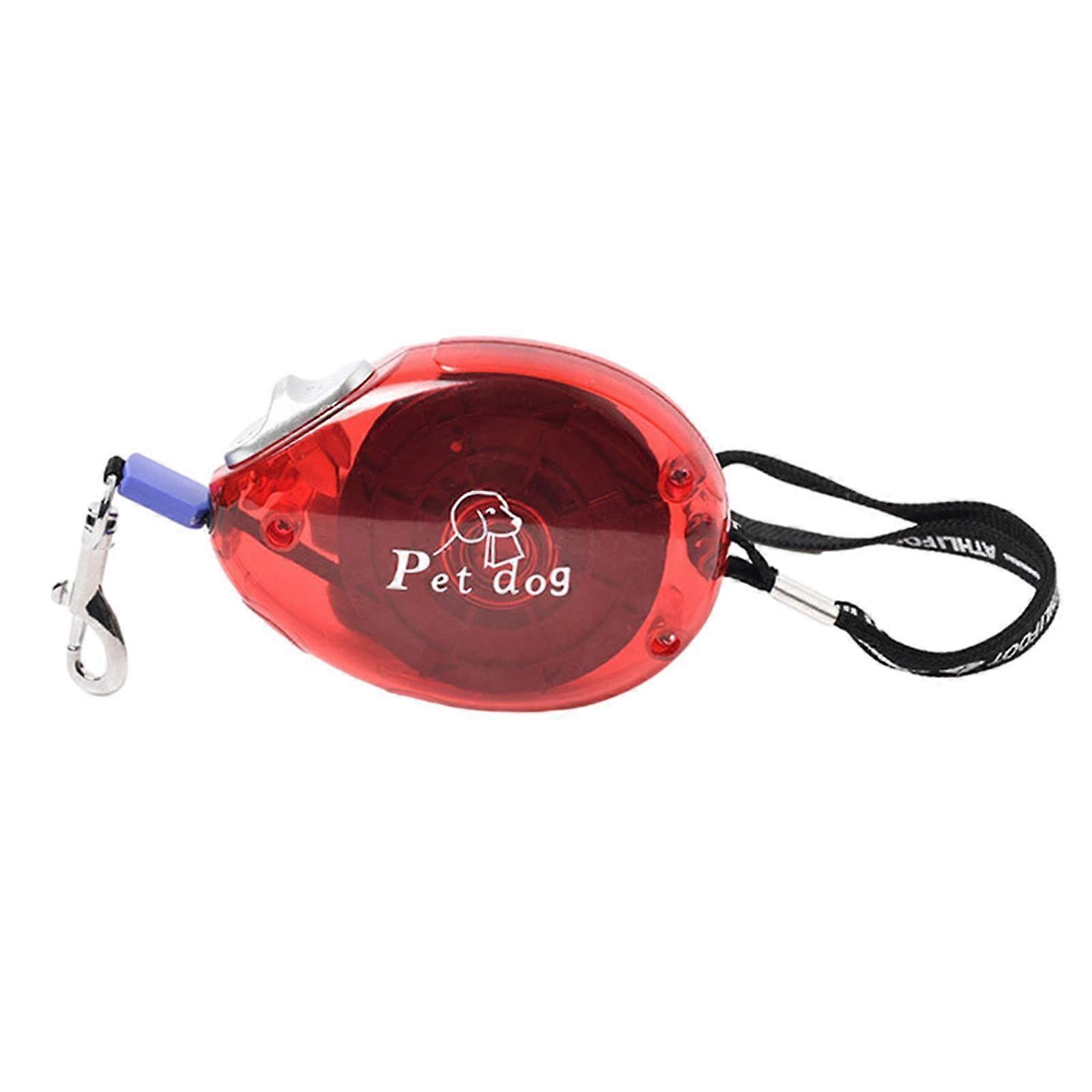 Extendable Dog Leash 28ft Heavy Duty Nylon Strap Red | Tangle-Free, Easy Lock and Release Dog Lead