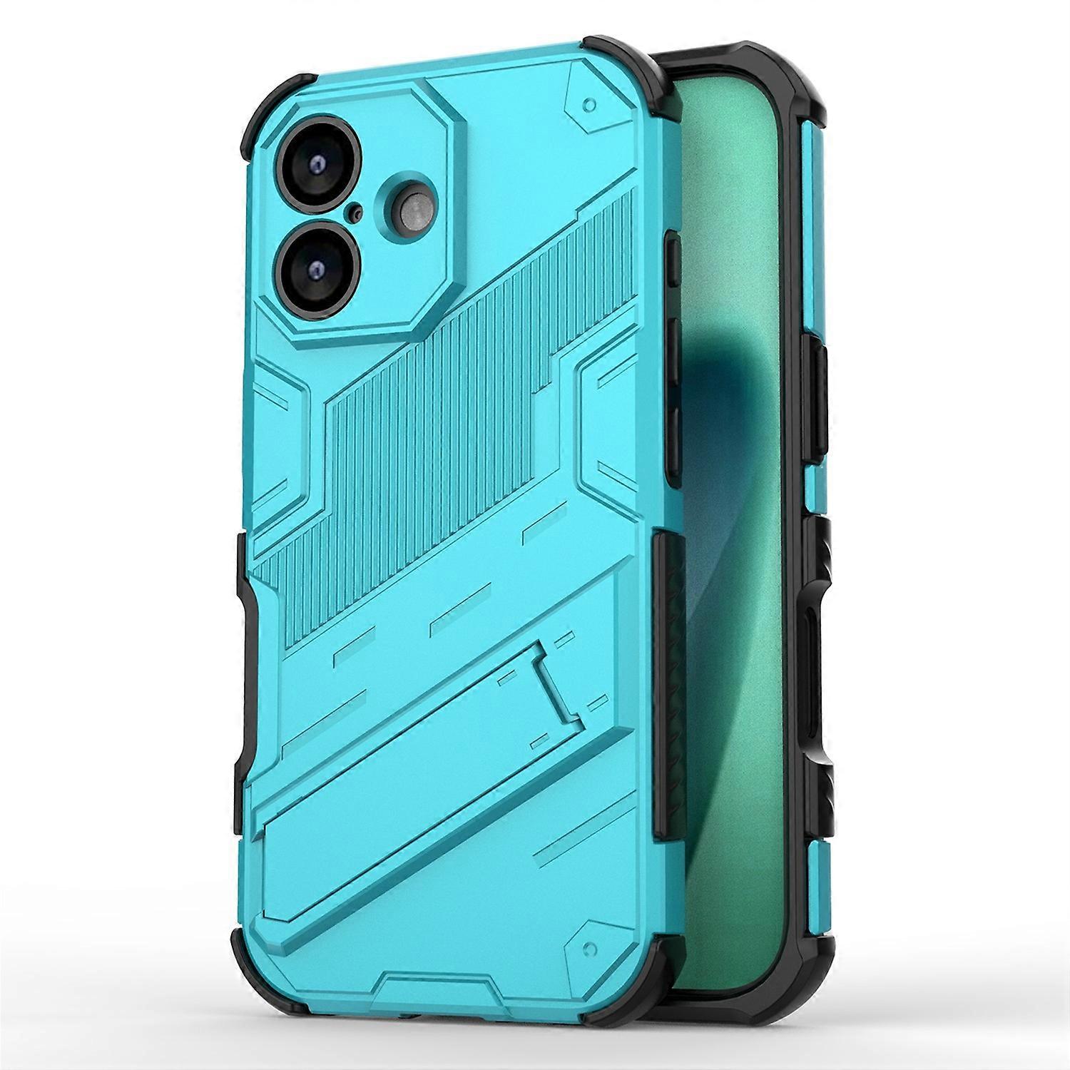 For iPhone 17 Case PC+TPU Shockproof Phone Cover with Kickstand