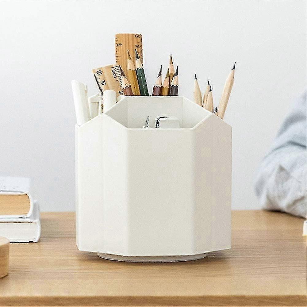 Space-Saving Rotating Desk Organiser for Stationery Storage