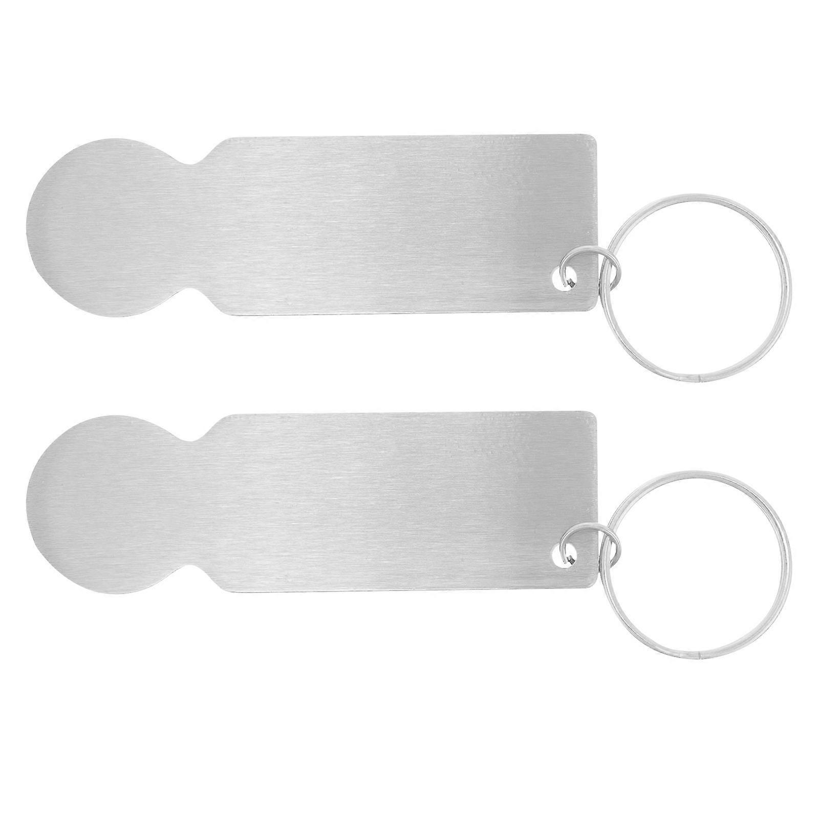 Stainless Steel Grocery Cart Token Keychain Holders Portable Lightweight Keyrings with Removable Coin Design for Shopping Trolleys