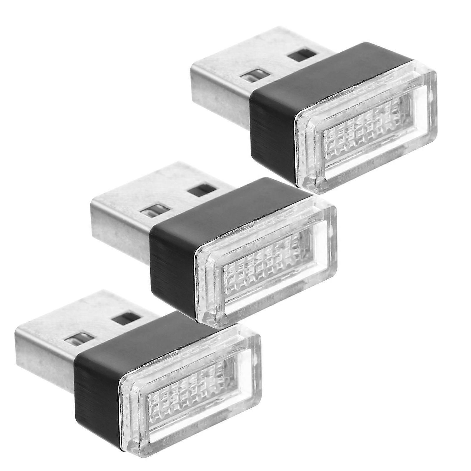 3pcs Mini USB Light for Interior Atmosphere Decorative Lamp Set