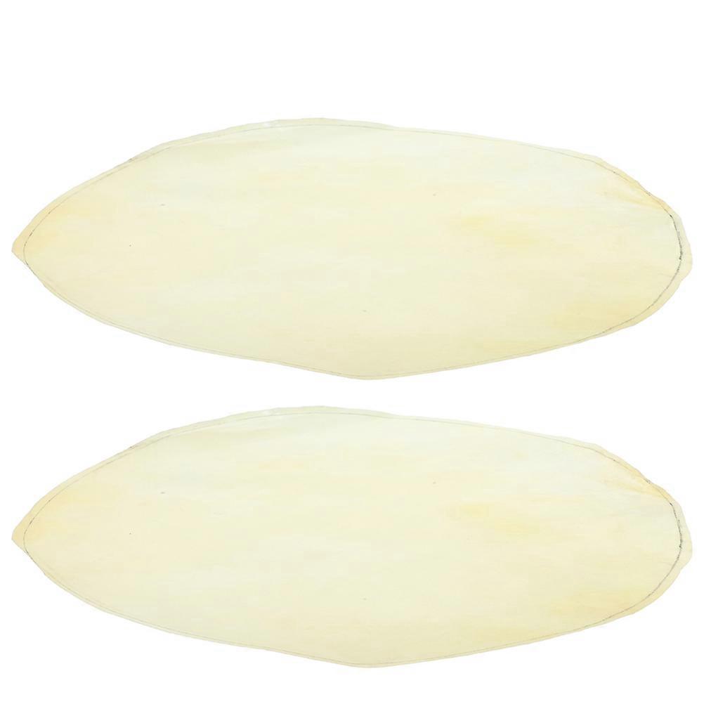 White Goat Skin Drum Covers for African Drums with Craftsmanship 2pcs