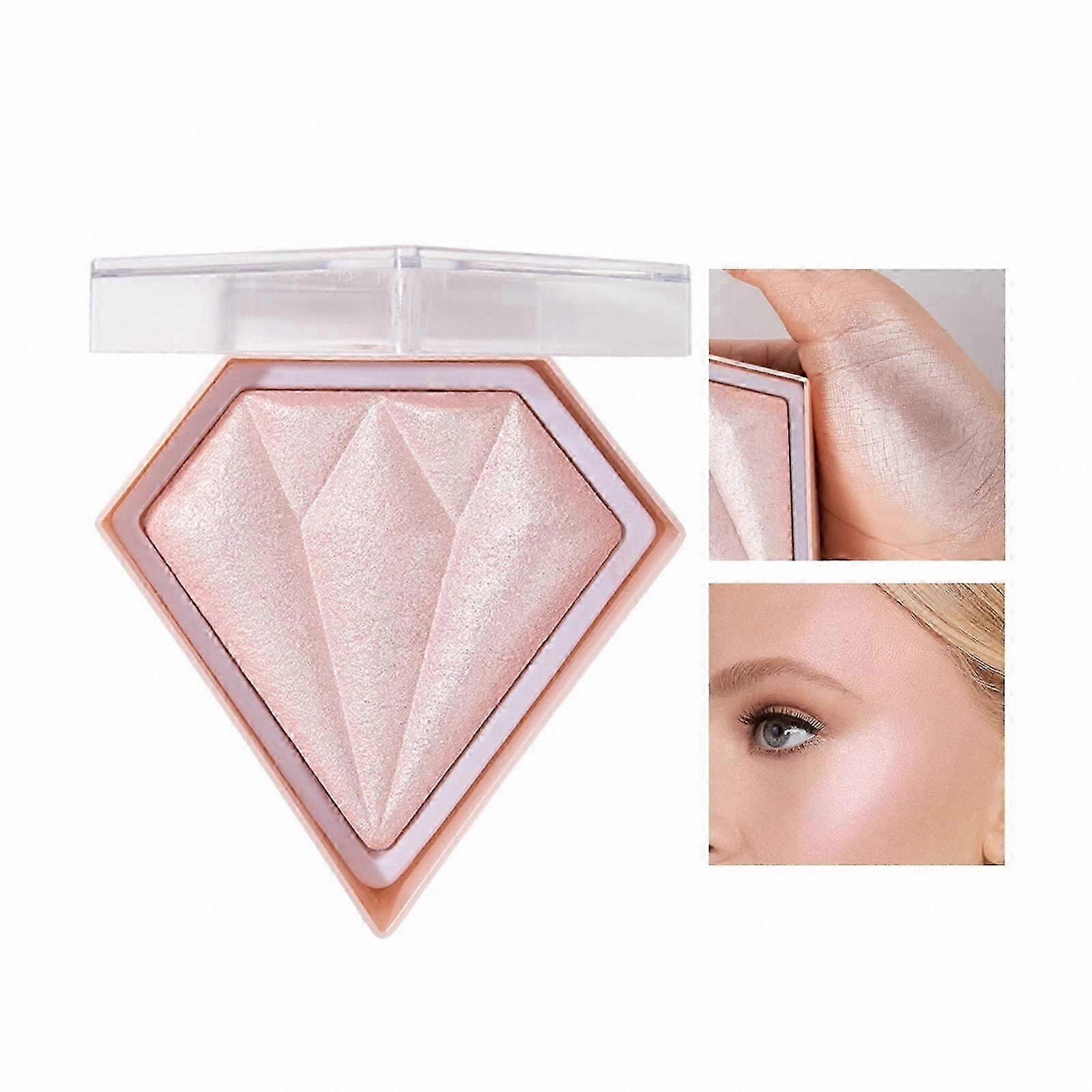 Radiant Finish Highlighting Powder Palette, Light Pink Tone, Highly Pigmented for Makeup Enthusiasts