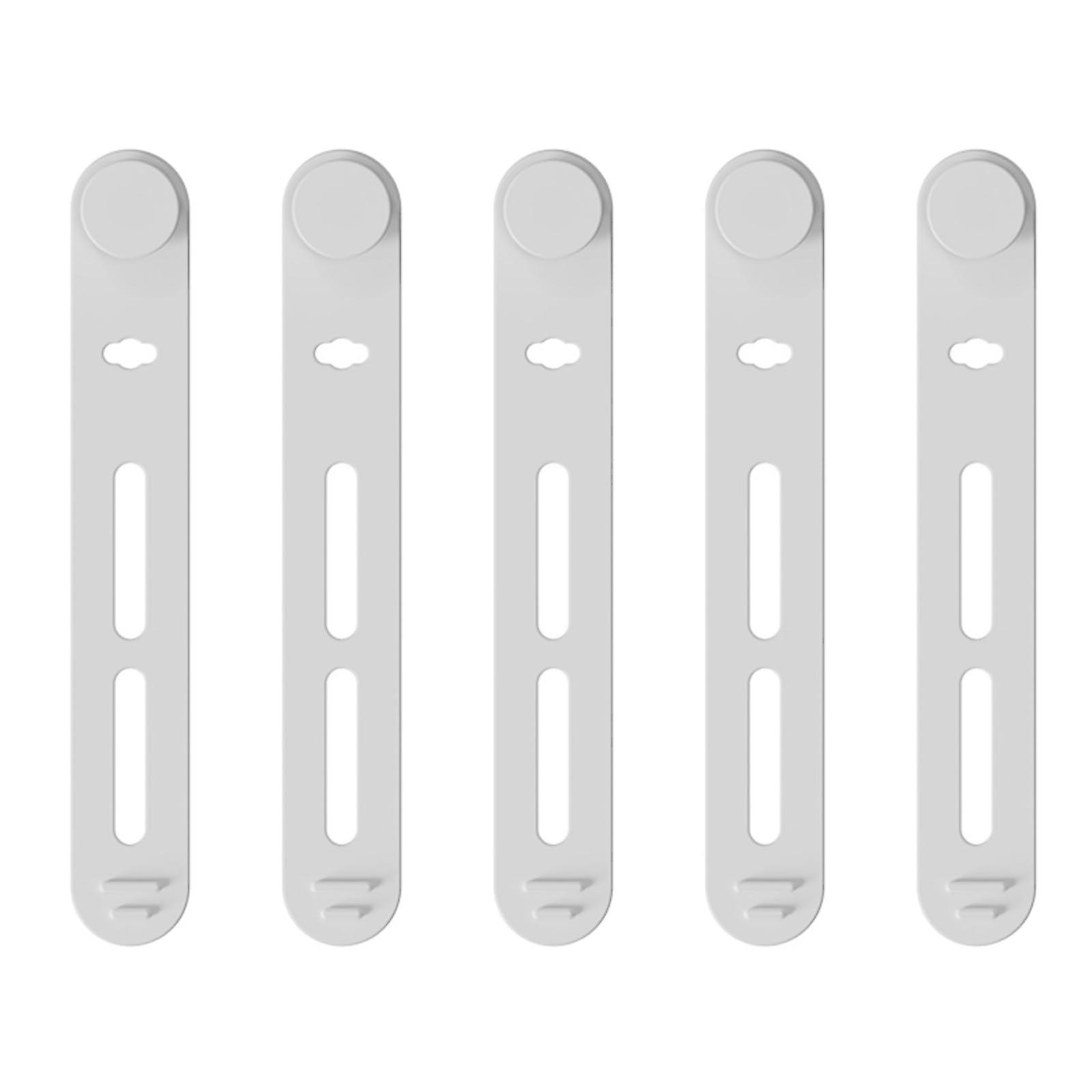 5 x Reusable Silicone Cable Ties, Adjustable Cable Organizers for Fastening Charging Cables