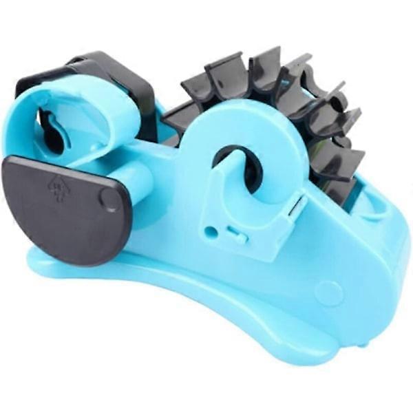Thermal glue dispenser with multiple nozzles for heating with 2.5cm and 7.6cm core, blue