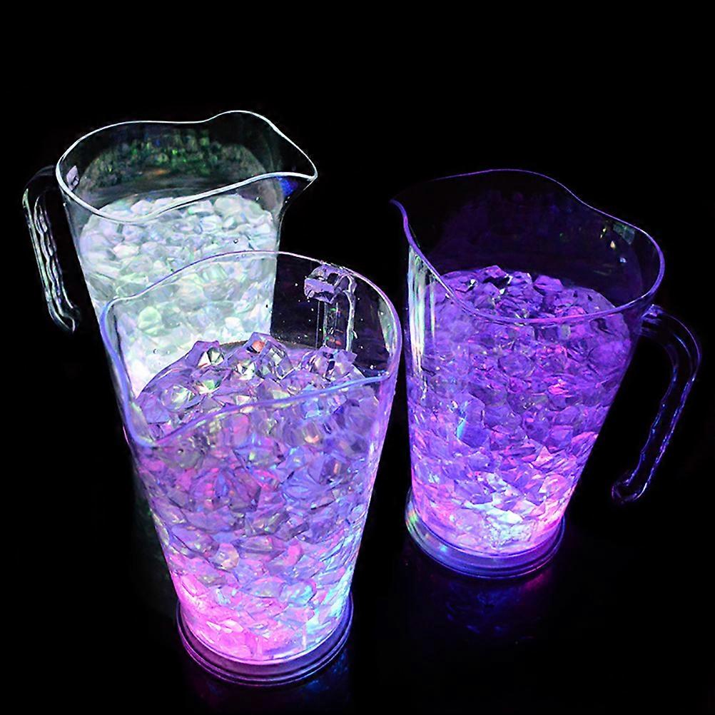 1.8L Plastic Color Change LED Ice Bucket Bar Beer Jug LED Light Up Champagne Beer Bucket for Bar Party