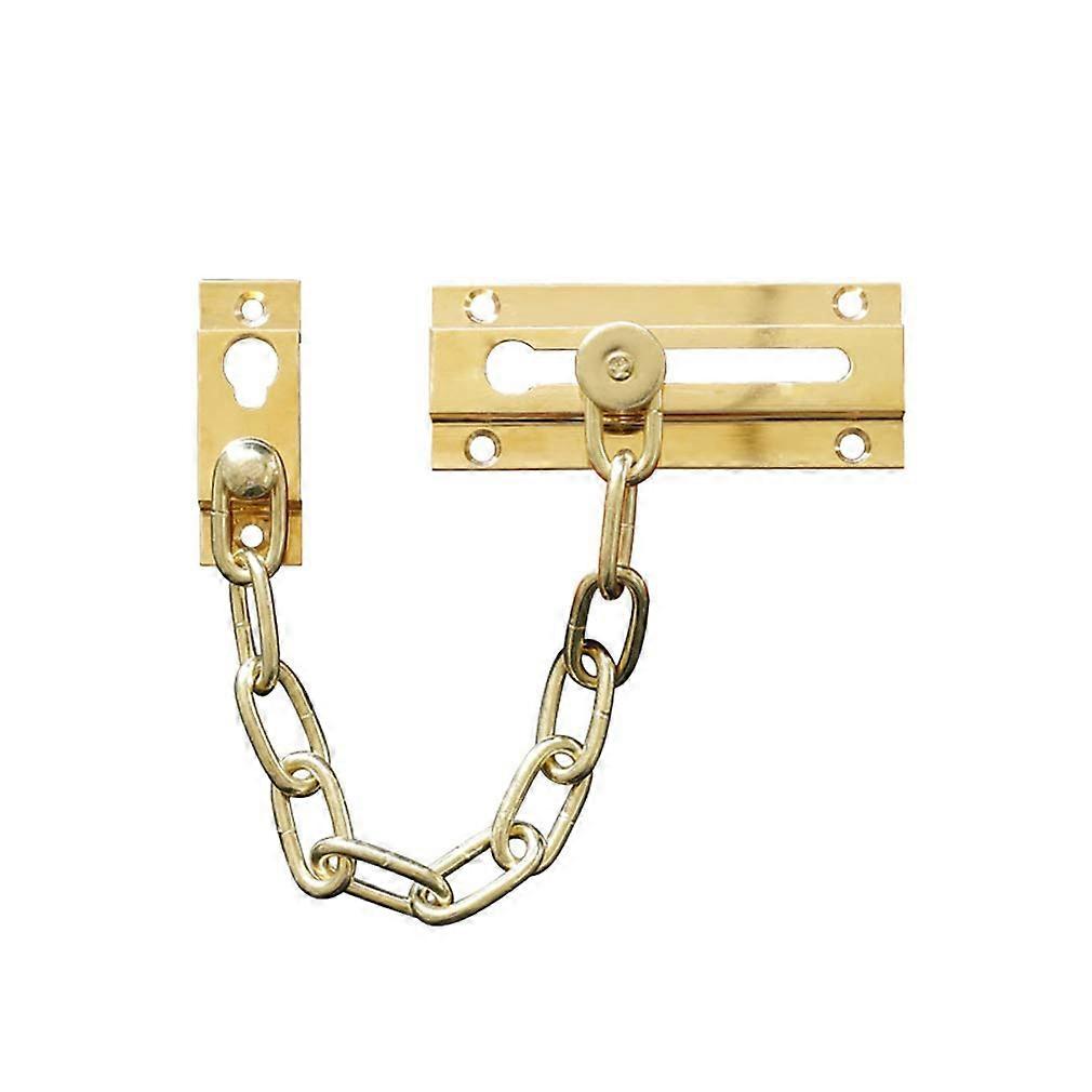 Pure Brass Door Chain Anti-Theft Security Chain for All Door Sizes, Unique Narrow Design for Enhanced Safety