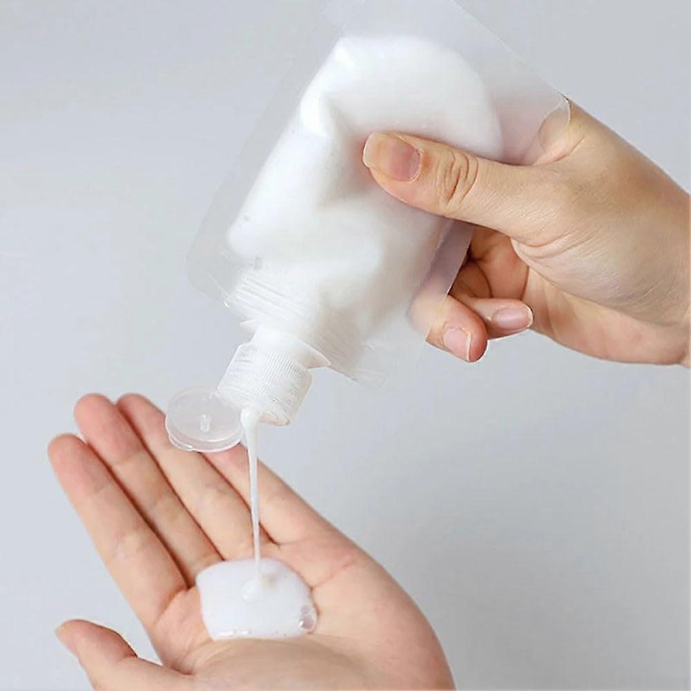 Travel Cosmetic Bag Leakproof Design 100ml Thick Sealed Emulsion Dispenser for Liquids and Creams