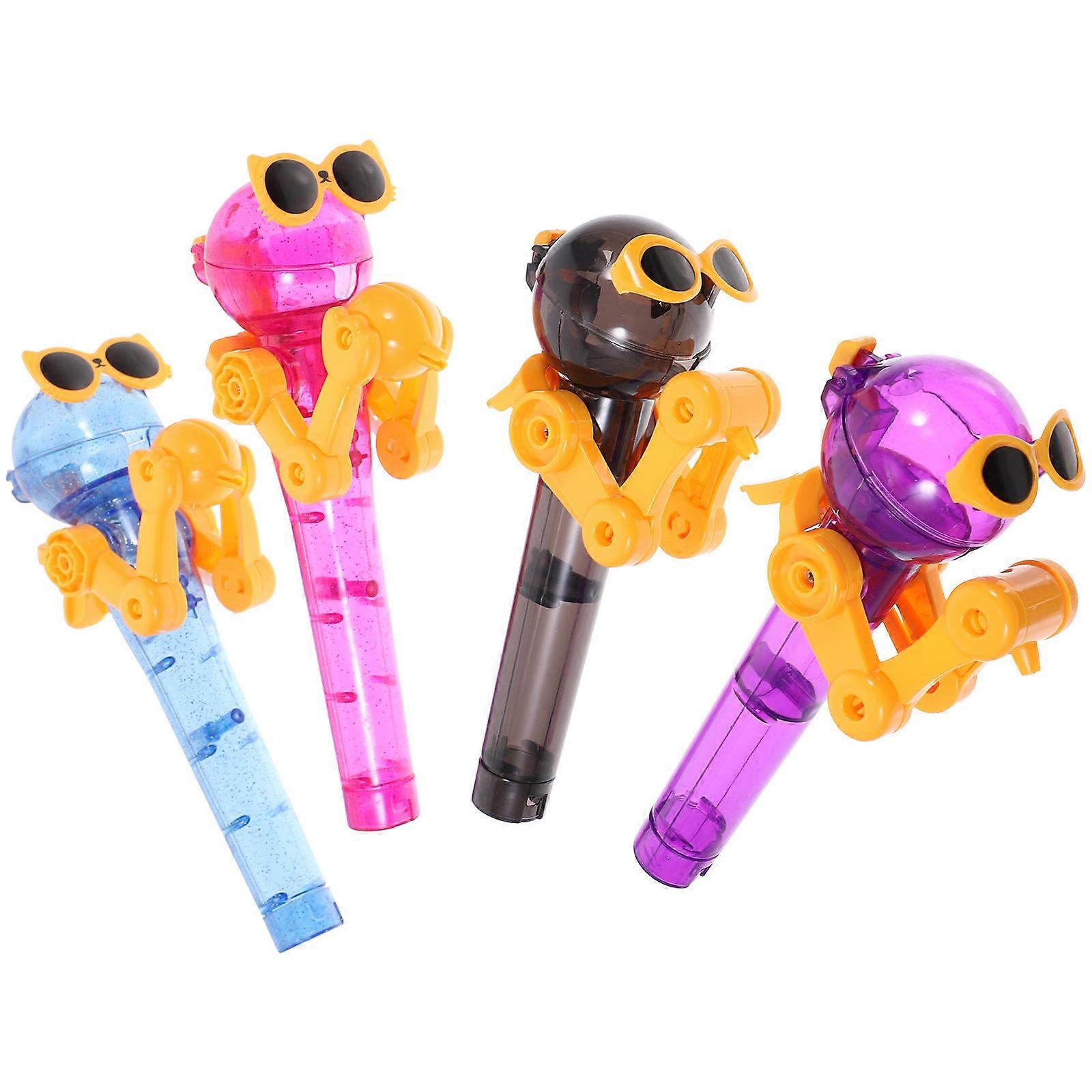 Candy Toys Lollipop Holders Teaching Rewards Robot Shape Children Lollipop Case