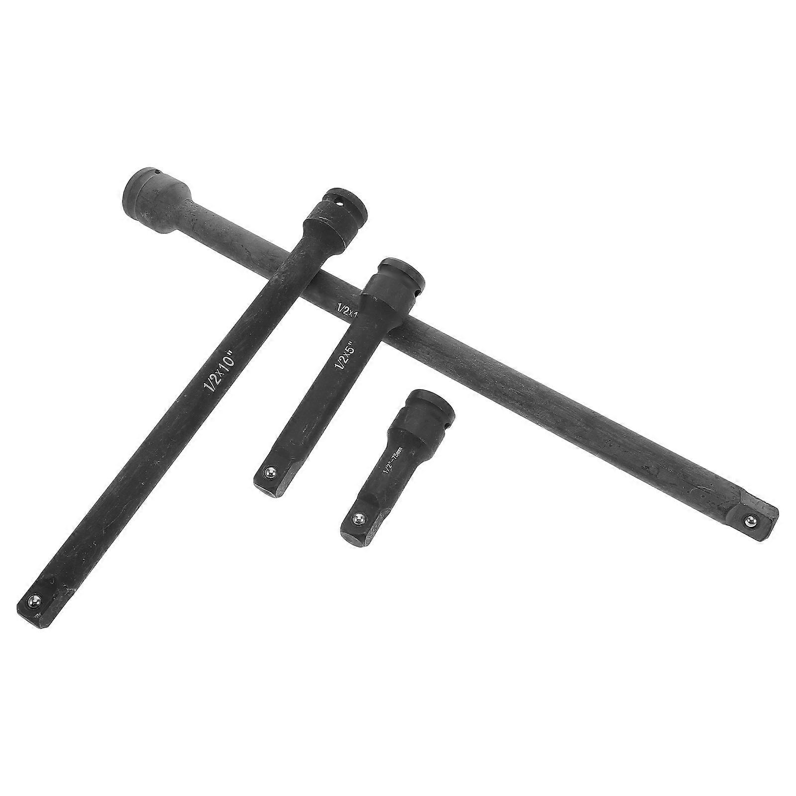 Impact Extension Set 4Pcs Secure Connection Socket Extension Pour Projets d’Amélioration De L’habitat Noir 25.00X2.50X2.50CM