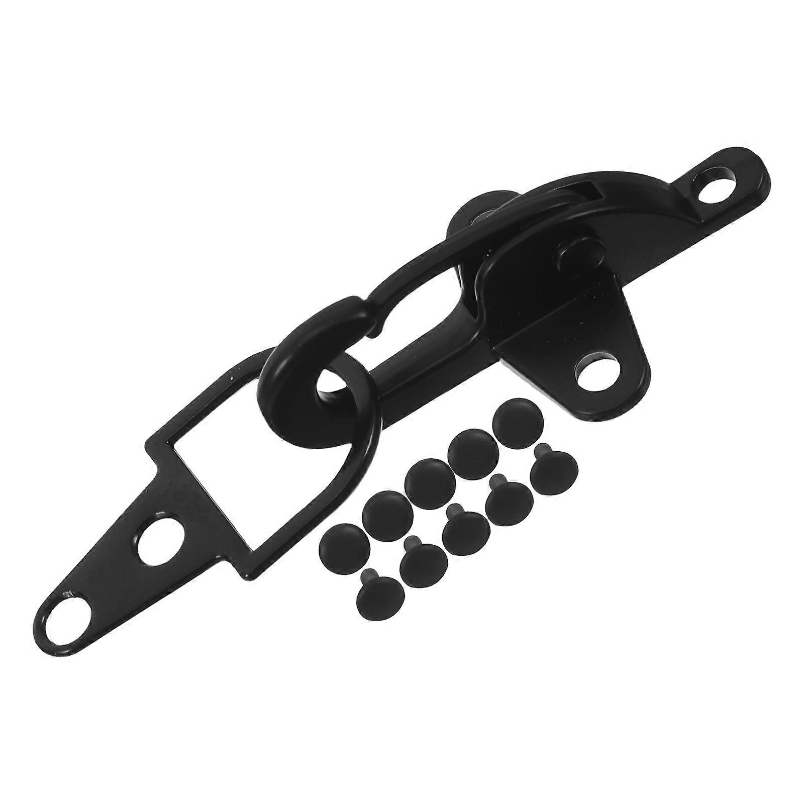 Elegant Metal Clip Buckle Interlock Clasp Replacement For Clothing Outerwear Black 1 Set Versatile Use
