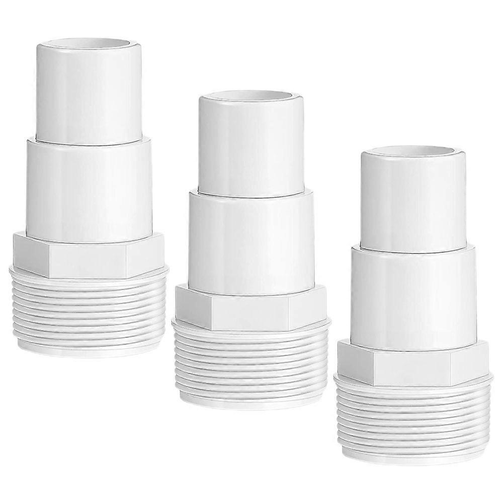 Swimming Pool Fitting Accessory Filter System Setup Durable Pp Material Tight Connection No Leakage 3Pcs