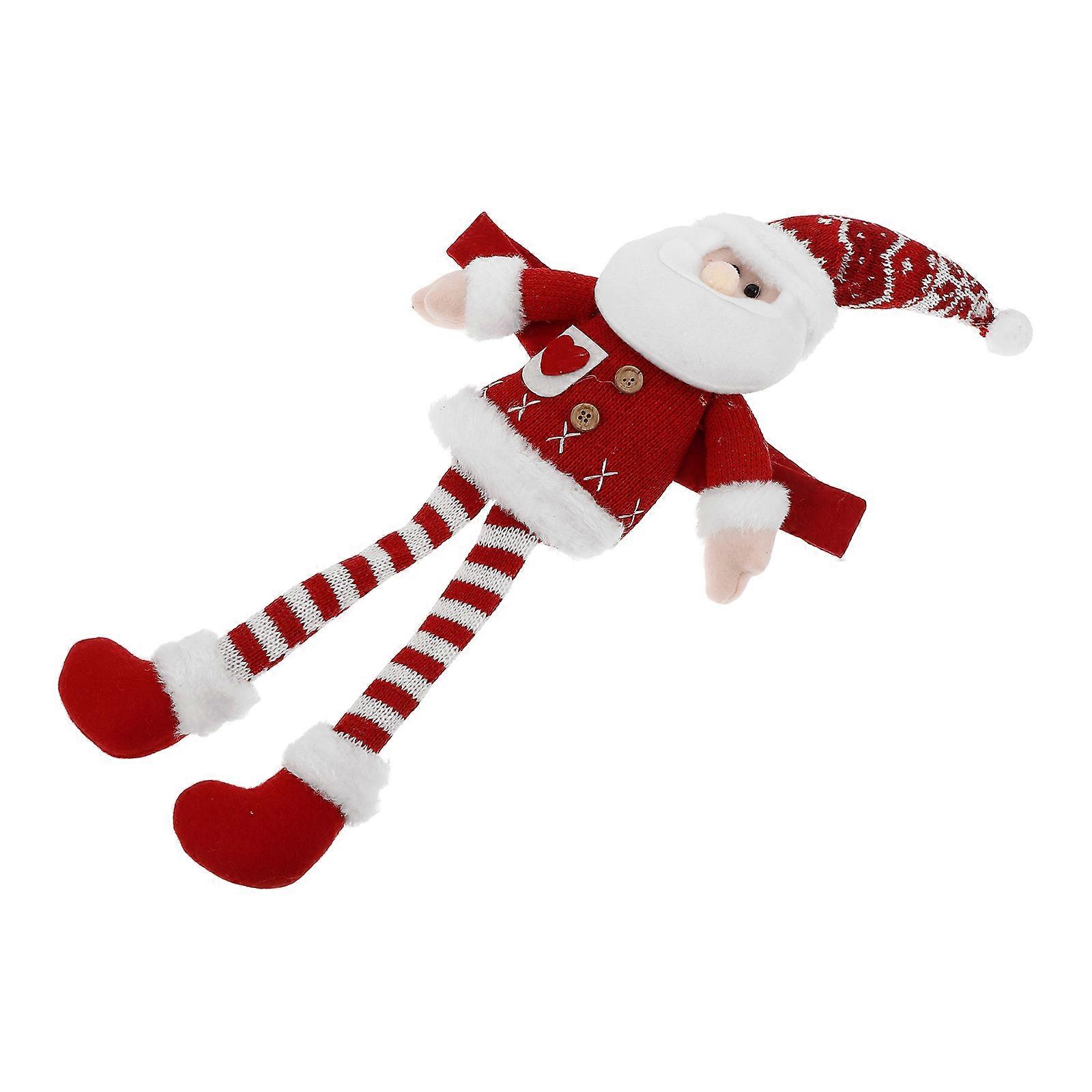 Santa Claus Curtain Holdbacks for Christmas Window Decorations Multi Color Cloth Material Easy Installation