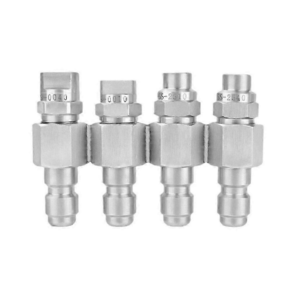 4 Way Nozzle Tip 1/4" Quick Connect, 4 Way Spray Modes Pressure Washer Nozzle