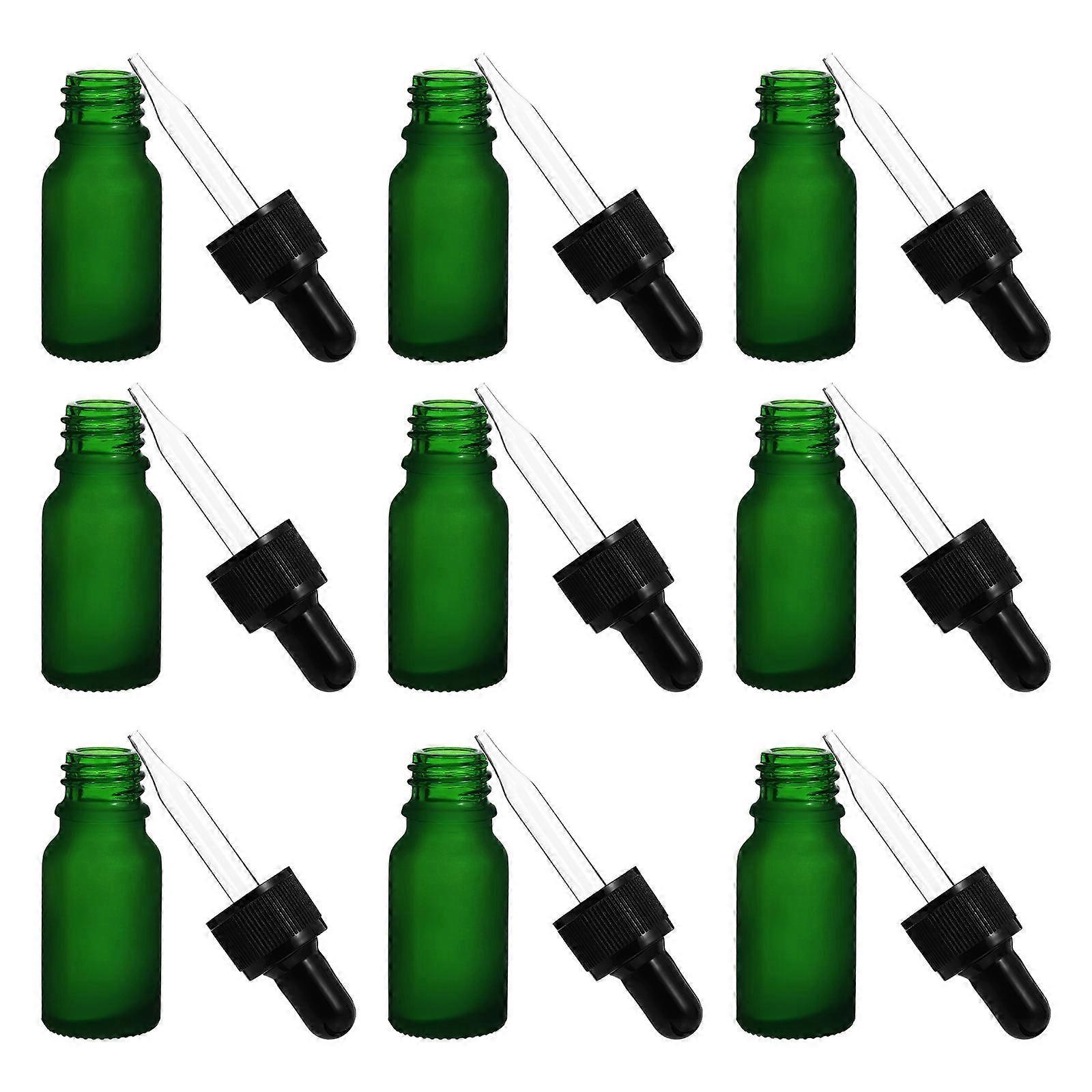 Glass Bottle With Dropper Essential Oil Dropper Bottle Daily Use Storage Leak Proof 10Pcs
