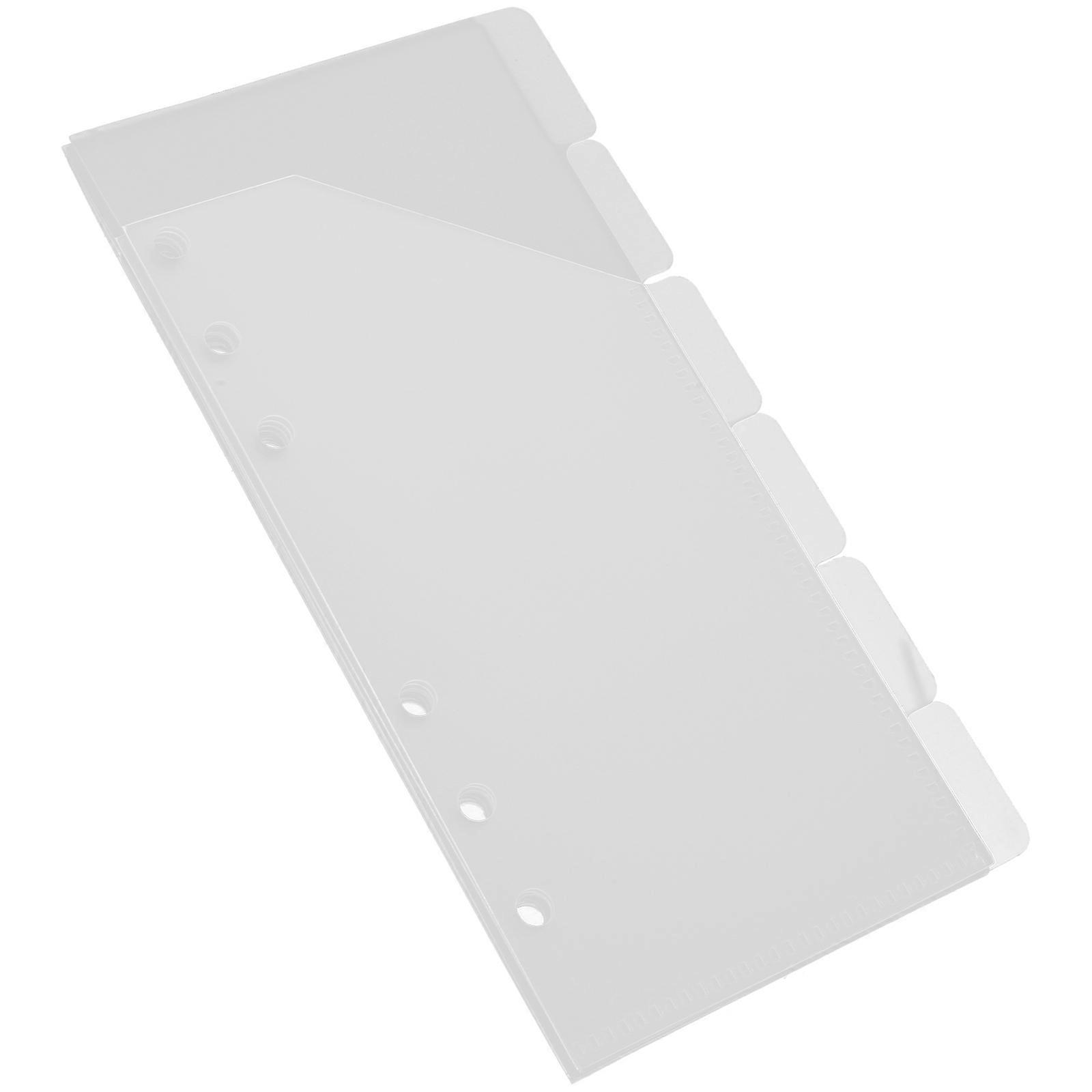 Clear Binder Pockets 1 Set For Daily Work And Life 17.5X8X0.01CM Water-resistant Sloped Edge Design