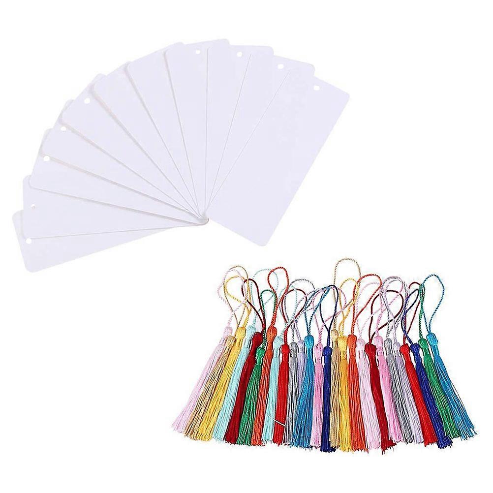48PCS DIY Paper Blank Bookmarks for Decor White Color No Odor 48 Pieces