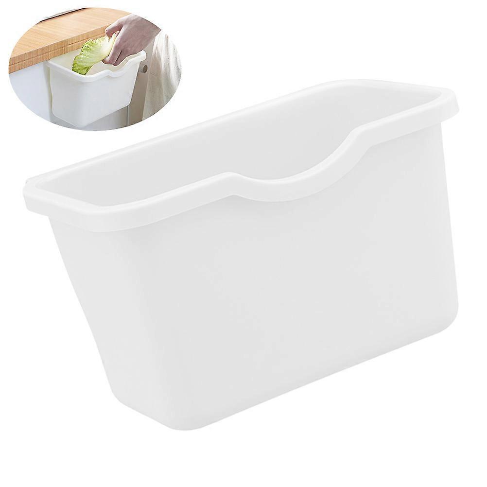 White Hanging Storage Box for Home Use Made of PP Material Great for Kitchen or Desk Side