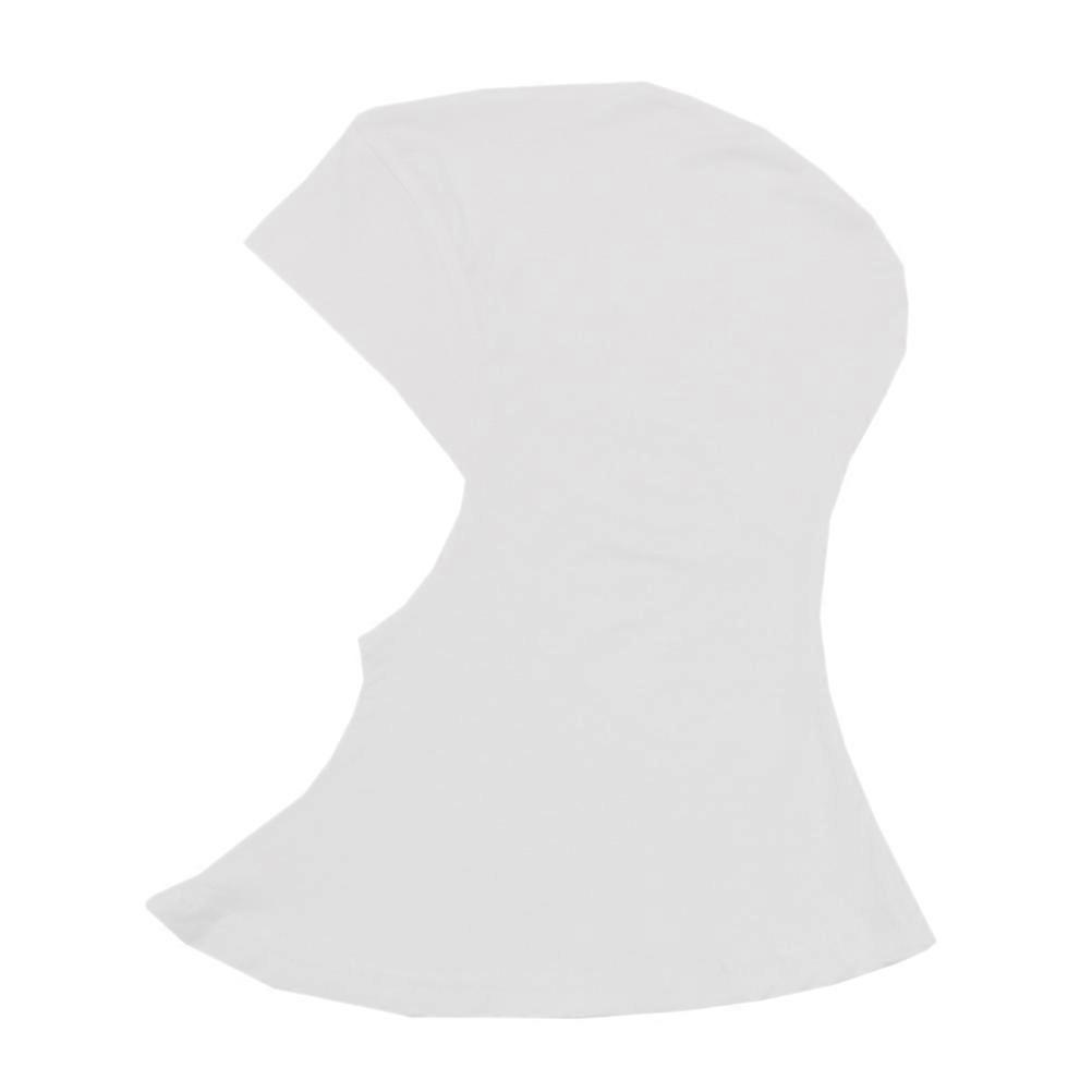 Adjustable Hijab Neck Cover Perfect For Daily Use Featuring Full Coverage In Pure White 1Set