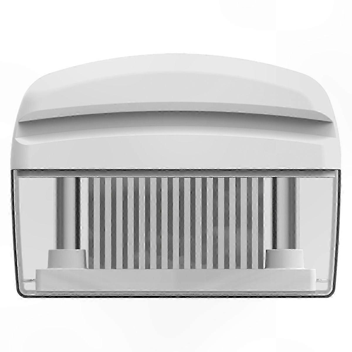 48-Blade Meat Tenderizer Tool with Hammer and Pounder Function White