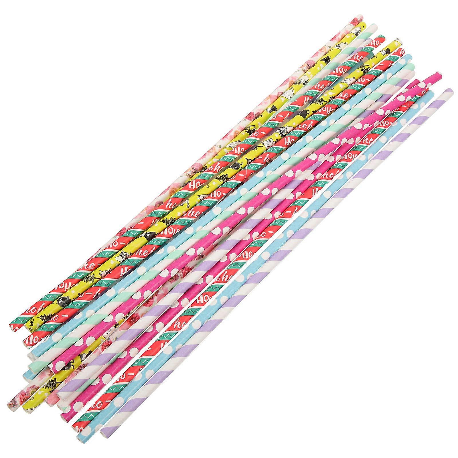 50pcs Cotton Candy Paper Sticks Thickened Kraft Candy Holders Smooth Surface for Lollipops Sweets Craft Dessert Making Supplies