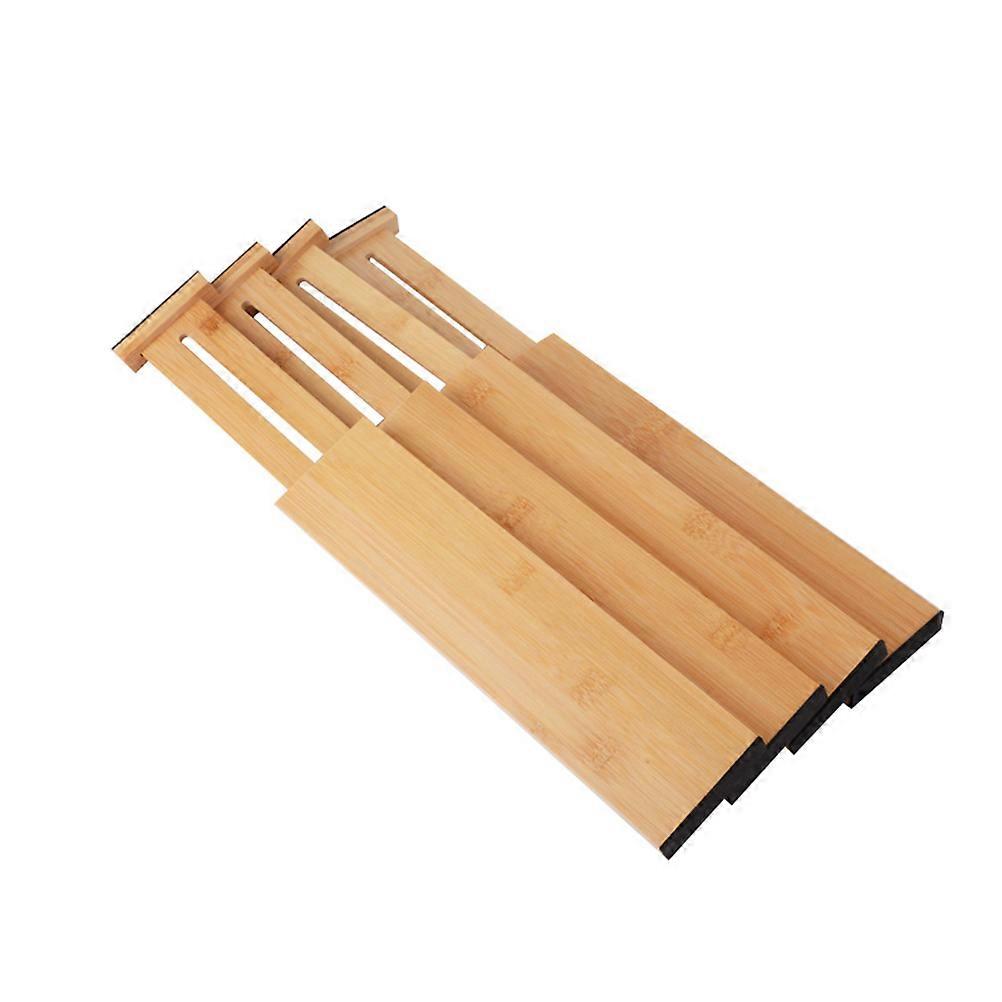Bamboo Drawer Separator Plate For Closet Storage Practical Gift Light Brown Smooth And Polished 1Set