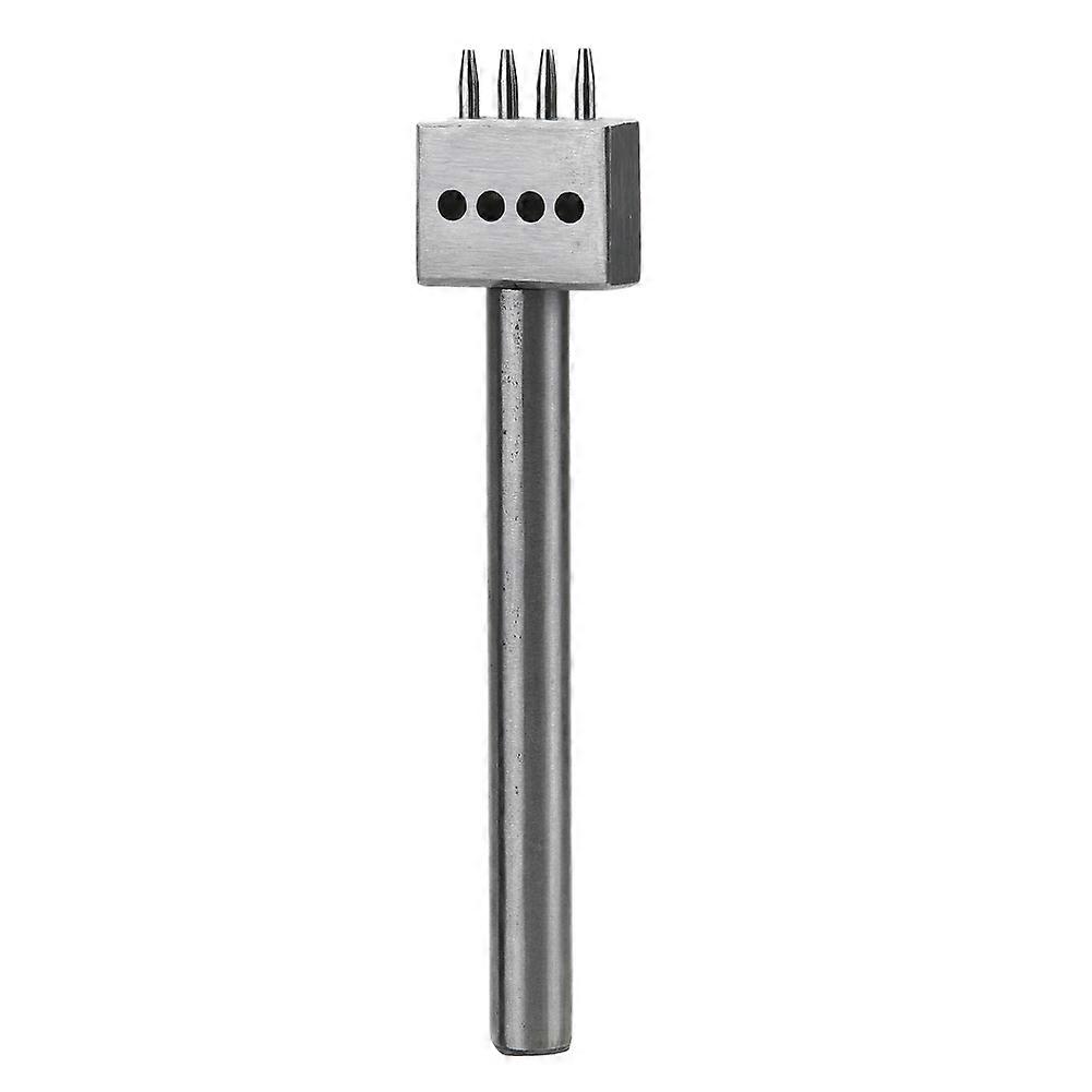 4mm皮革孔垫片工具皮革工艺1mm直径冲孔圆排刀具钻孔套件2/4/6爪孔
