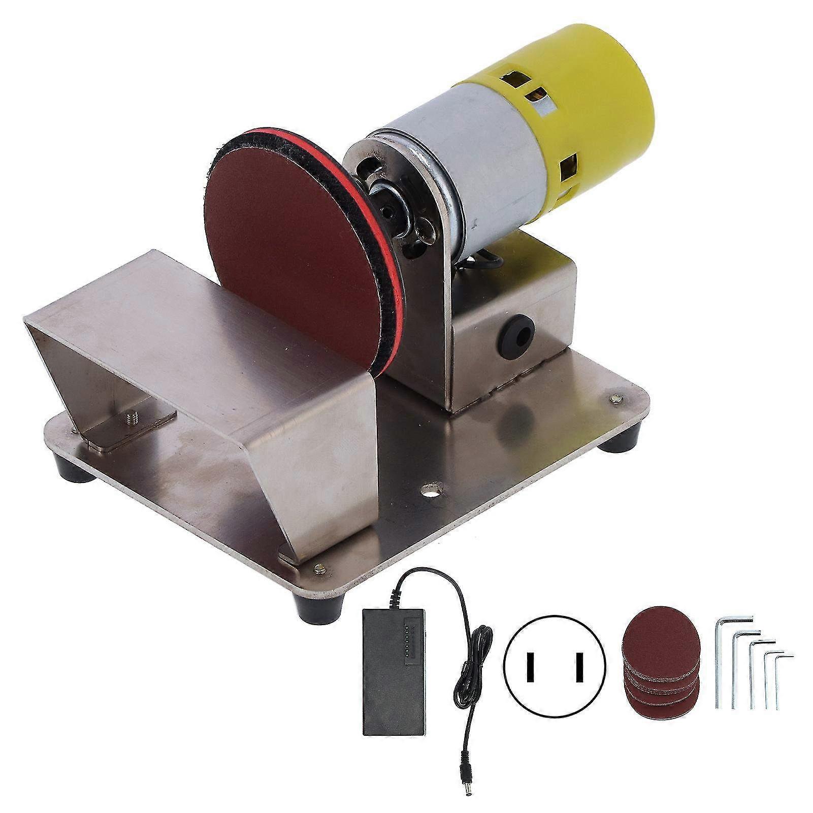3-In-1 Electric Disc Grinder Polisher & Sanding Machine for Wood, Plastic & Glass - AC 110-240V US Plug Power Tool