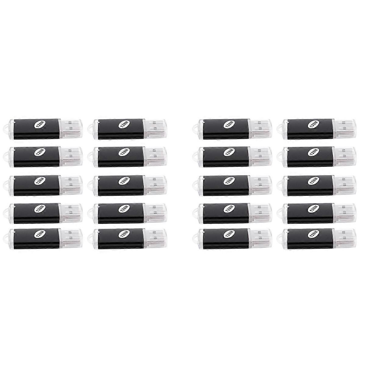 20 x USB Memory 2.0 Memory Stick Flash Drive 128MB Gift Black