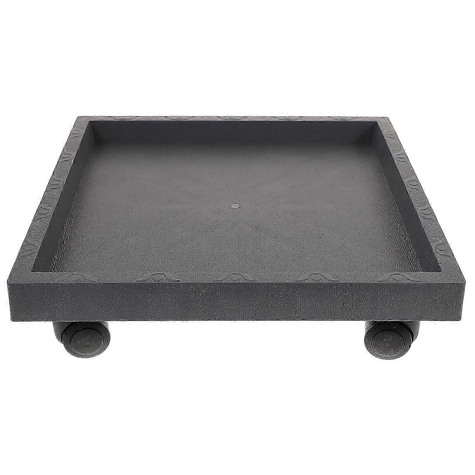 1Pc Movable Flower Pot Stand Plastic Rolling Planter Pallet