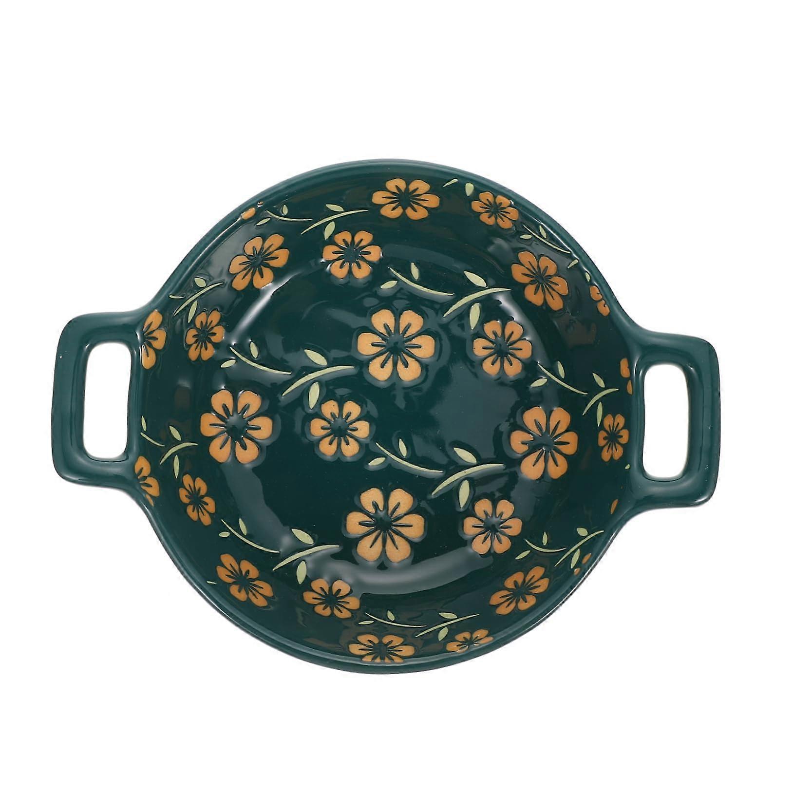 Ramen Bowl with Double Ears Plate Bowls with Ramen Noodles Instant Cereal Bowl