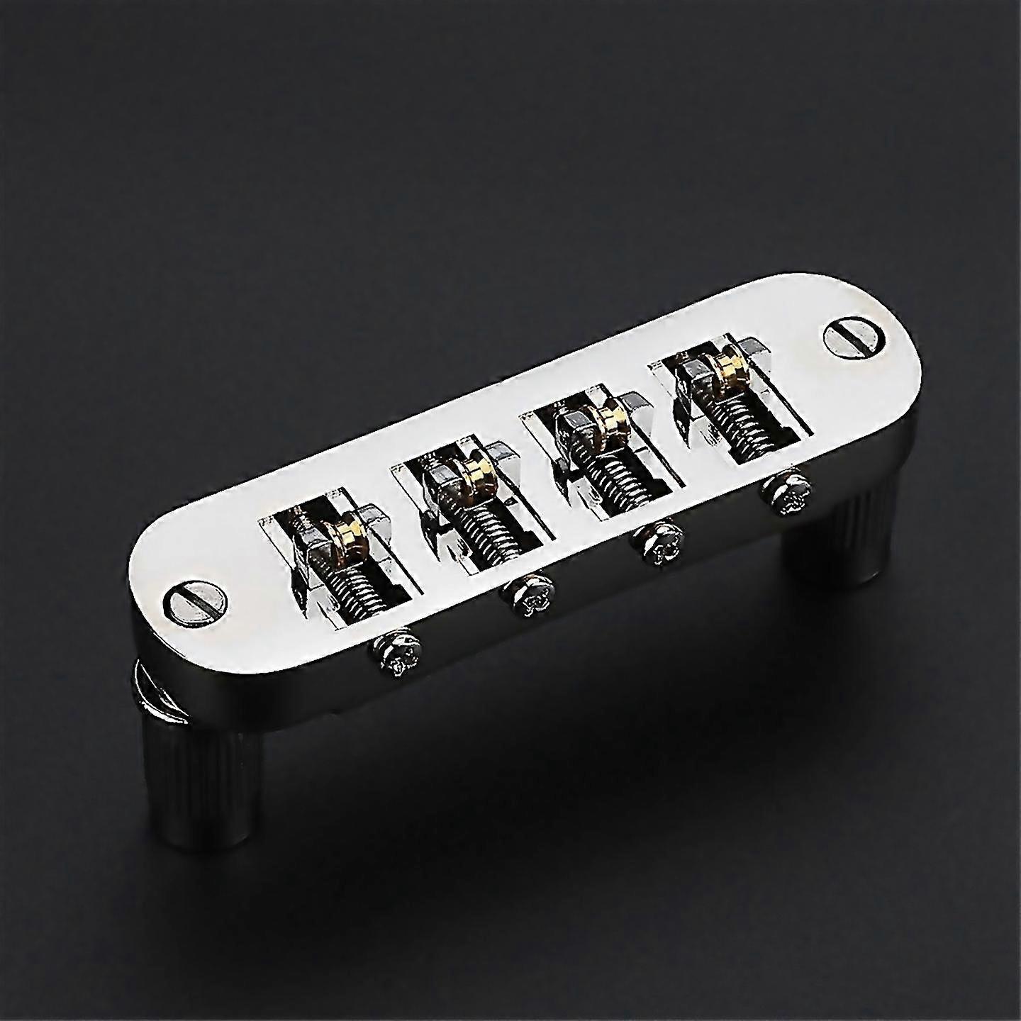 Tuneo Roller Saddle Guitar Bridge For Lp 4 String Guitars Electric Guitar