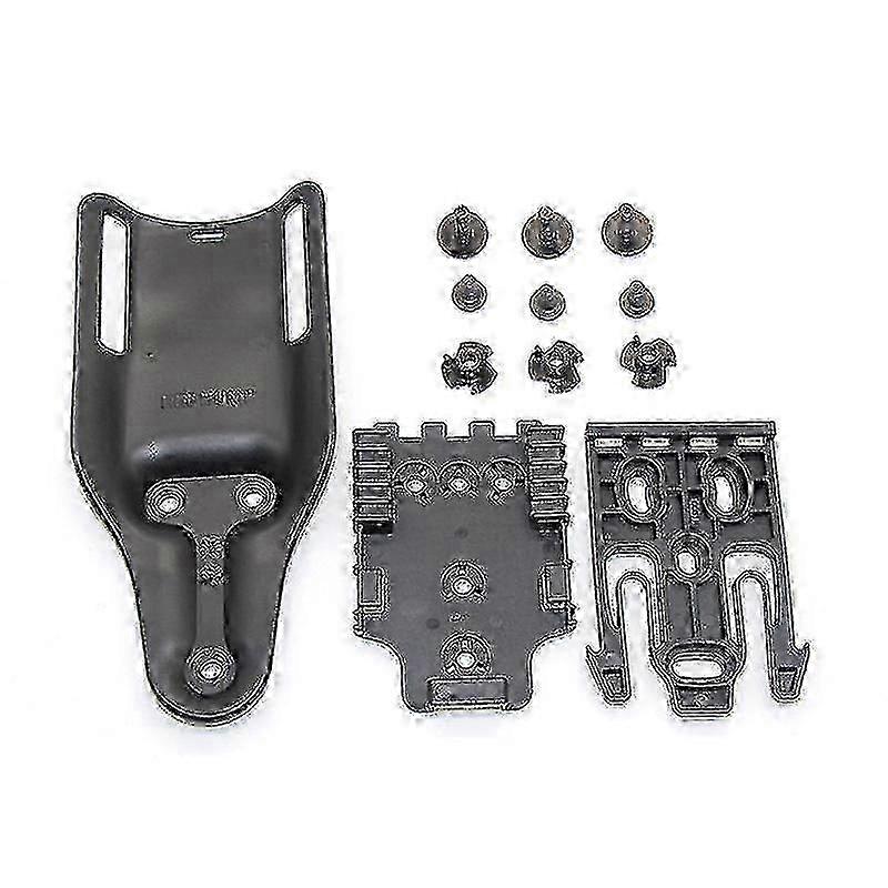 Tactical Quick Lock Holster Accessories Kit with Elastic Band Strap Low Ride Belt Paddle for Universal Use