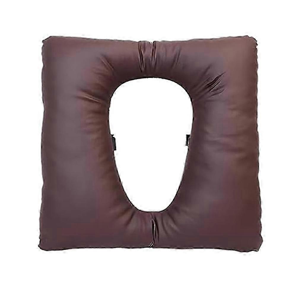 Almofada de Cômoda de Cabeceira TTMA Lavável 16,5 polegadas X 16,5 polegadas Capa de PU com Alças de Fixação para Cadeira Cômoda, Almofada de Assento de Vaso Sanitário B